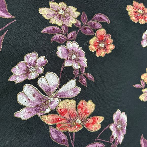 Eva Blue Size 18 Vintage Dress Beaded Maxi REPAIRED Whimsigoth Fairy Grunge - Picture 6 of 16